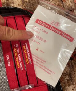 Surviveware Comprehensive Premium First Aid Kit Emergency Medical Kit for Trucks, Cars, Camping, Office and Sports and Outdoor Emergencies - Large 200 Piece Set Regular 58 71LHcDqizL