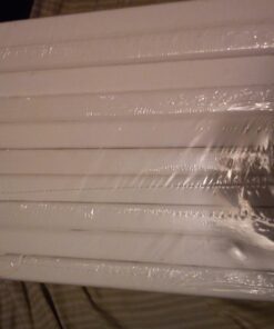 U.S. Art Supply 8 x 10 inch Stretched Canvas Super Value 10-Pack - Triple Primed Professional Artist Quality White Blank 5/8" Profile, 100% Cotton, Heavy-Weight Gesso - Acrylic Pouring, Oil Painting 8" x 10" 49 71LHcmwSRJL