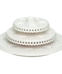 Sweet Creations 3 Tier, Collapsible Cupcake and Cakepop Display Carrier with Handel, White 31 71LHpFr50oL