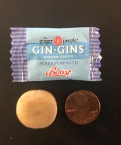 GIN GINS Super Strength Hard Ginger Candy by The Ginger People - Anti-Nausea and Digestion Aid, Individually Wrapped Healthy Candy - Super Strength Ginger Flavor, Large 1 lb Bag (16 oz) - Pack of 1 Super-Strength 36 71LHyZ4bzoL