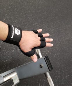 Fit Active Sports New Ventilated Weight Lifting Workout Gloves with Built-in Wrist Wraps for Men and Women - Great for Gym Fitness, Cross Training, Hand Support & Weightlifting. Large 44 71LIwolPpsL