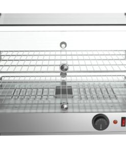 KoolMore - HDC-1.7C 22" Self Service 2 Shelf Commercial Countertop Food Warmer Display Case - 1.7. cu ft, Silver 1.7 cu. ft. 14 71LJtBu2HL