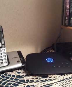 Ooma Telo VoIP Free Internet Home Phone Service. Affordable landline replacement. Unlimited nationwide calling. Call on the go with free mobile app. Low international rates. Can block robocalls, black 34 71LJvMXrwOL