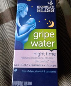 Mommy's Bliss Gripe Water Night Time, Infant Gas & Colic Relief, Gentle & Safe, 4 Weeks+, 4 FL OZ Bottle (Pack of 1) 38 71LKHqWN1PL 1