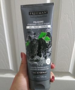 FREEMAN Polishing Charcoal & Black Sugar Facial Gel Mask, Purifies Skin, Not Over-Drying, Polishing Face Mask, Exfoliating, Removes Dead Skin, Perfect For All Skin Types, 6 fl.oz./ 175 mL Tube 39 71LKrWa4sHL