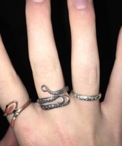 AZYOUNG 316L Stainless Steel Pirate Octopus Ring Tentacles Black S-shaped One Size Opening Ring 29 71LKxm3vs5L