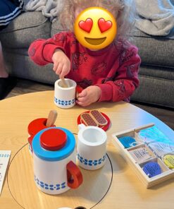 Melissa & Doug 20-Piece Steep and Serve Wooden Tea Set - Play Food and Kitchen Accessories | Play Tea Set, Pretend Play Tea Set Toy For Kids Ages 3+ 28 71LL6IgTIcL