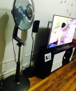 Rowenta VU5550 Turbo Silence Oscillating Fan, Standing Fan, 4 Speed Fan with Remote Control Turbo silence 4 speed fan 40 71LM1oeIS9L