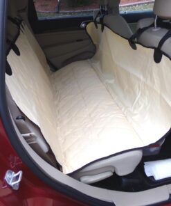 PET MAGASIN Durable Beige Pet Car Seat Cover Waterproof & Scratch Proof & Nonslip Backing & Hammock Style & Heavy Duty Back Seat Protector for Cars Trucks and SUVs 32 71LMEzSpsPL 1