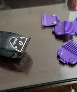 Andis 01410 Professional Master Clipper Guards - Dual Magnet Comb Set – Small, fits for MBA, MC-2, ML, PM- & PM-4, Waterproof – Purple, Set of 5 5-Comb Set 21 71LNPPjP1YL 1