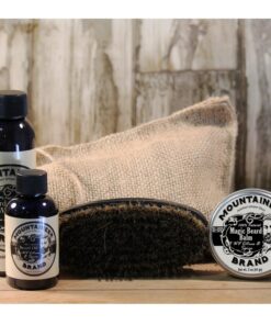 Mountaineer Brand Beard Grooming Care Kit Gifts for Men | Beard Oil (2oz), Conditioning Balm (2oz), Wash (4oz), Brush | Mustache Growth Kit, Essential Beard Kit for Men | WV Citrus & Spice Scented WV Citrus & Spice (4 Pack) 14 71LNkd9LsvL
