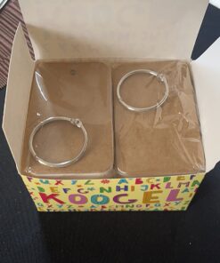 Koogel Index Cards,300 Pieces 2.2 x 3.5 Inches Flash Cards White Study Cards Note Cards Kraft Paper Cards Study Supplies with Binder Ring (50 Sheets per Set) 300 -white 28 71LNquylW9L