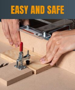 POWERTEC 20301 Quick Release Horizontal Toggle Clamp 225D - 500 lb Holding Capacity w Rubber Pressure Tip, 1PK 225D, 500lbs 15 71LOP94cXJL