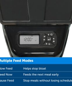 PetSafe Healthy Pet Simply Feed - Automatic - Headquartered in Knoxville, TN - Automatic Dog Feeder from the Engineers of the Smart Feed & Dancing Dot - 1-Year Comprehensive Protection Plan,Black 35 71LOT3IVbeL 1