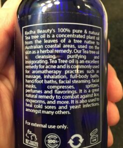 Radha Beauty Tea Tree 120ml - Essential Oil with Natural Premium Melaleuca with Soaps, Shampoo, Body Wash, Aromatherapy and Antifungal Treatment 4 Fl Oz (Pack of 1) 34 71LOntZkU0L