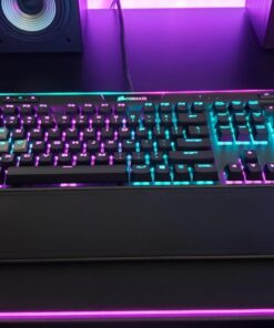 Corsair K95 RGB Platinum Mechanical Gaming Keyboard - 6x Programmable Macro Keys - USB Passthrough & Media Controls - Fastest Cherry MX Speed - RGB LED Backlit - Black Finish 53 71LPrHWnAL 1