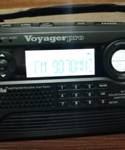 Kaito Voyager Pro KA600 Digital Solar Dynamo Crank Wind Up AM/FM/LW/SW & NOAA Weather Emergency Radio with Alert & RDS, Flashlight and Reading Lamp + Smart Phone Charger, Black 11 71LPwnidpL