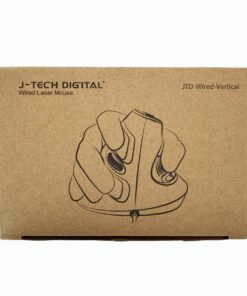 Alternative view of J-Tech Digital Scroll Endurance Wired Mouse Ergonomic Vertical USB Mouse with Adjustable Sensitivity (600/1000/1600 DPI), Removable Palm Rest & Thumb Buttons - Reduces Hand/Wrist Pain (Wired)