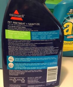 BISSELL Pet Pretreat + Sanitize Stain & Odor Remover, 1129 22 Fl Oz (Pack of 1) 18 71LQ3HdO6L