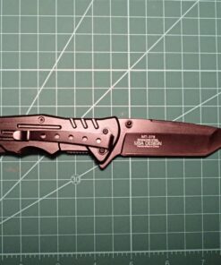 MTECH USA Tactical Folding Knife With 440 Stainless Tanto Blade,Black Black 39 71LQ98VlS7L