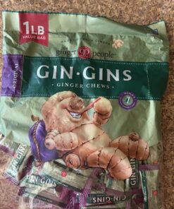 GIN GINS® Original Chewy Ginger Candy by The Ginger People® - Anti-Nausea and Digestion Aid, Individually Wrapped Healthy Candy - Original Ginger Flavor, Large 1 lb Bag (16oz) - Pack of 1 28 71LQOSkVxSL