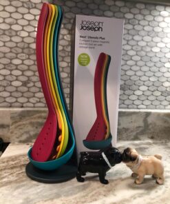 Joseph Joseph Nest Utensils Compact Stacking Kitchen Tool Set with Magnetic Storage Stand Nylon, 5-piece, Multicolored 1 EA Multicolour 20 71LRrfRdb4L