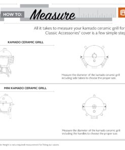 Classic Accessories Veranda Water-Resistant 18 Inch Kamado Ceramic BBQ Grill Cover 18"DIA x 40"H 25 71LSvaV0KIL