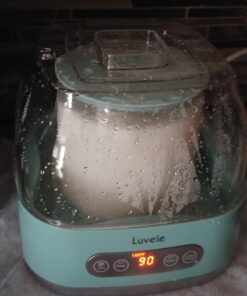 Euro Cuisine GY60 Greek Yogurt Maker with Ultra Fine Mesh Stainless Steel Strainer Basket, BPA Free, Patented Greek Yogurt Strainer, Ideal for Healthy Homemade Yogurt, Dips, and Desserts (Black) 29 71LUTQZ79CL