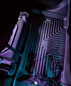 OPT7 Aura Interior Car Lights with Remote Control, Color Change, Music Sync Inside Ambient Lighting Kit, LED Lights for Car Truck Under Dash Accessories, Charger Adapter 12V, 4pc Single Row LED Strip RGB (Red, Green, Blue) 61 71LUYt0OzLL