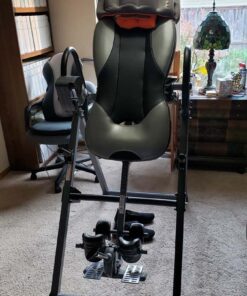 INNOVA HEALTH AND FITNESS ITM5900 Advanced Heat and Massage Inversion Table, Gray/Black 86 71LZmQdSqxL