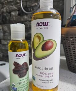 NOW Solutions, Organic Jojoba Oil, Moisturizing Multi-Purpose Oil for Face, Hair and Body, 4-Ounce 4 Fl Oz (Pack of 1) 34 71LaGkkMfZL