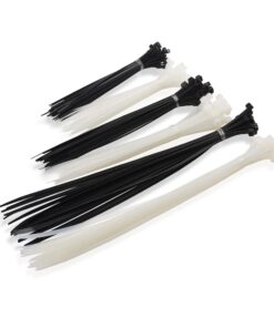 Cable Matters Assorted Zip Ties - 200-Pack 6, 8, 12-Inch Nylon Cable Ties for Indoor & Outdoor Use - Self-Locking Wire Ties in Black & White 26 71LaISUZ7XL 2