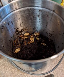 Utopia Kitchen Compost Bin for Kitchen Countertop - 1.3 Gallon Compost Bucket for Kitchen with Lid - Includes 1 Spare Charcoal Filter (Silver) Silver 36 71Lbmajw1TL