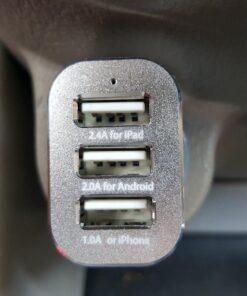 Soundbot SB360 Bluetooth Car Kit Wireless Universal Receiver Transmitter Hands-Free Talking & Music Streaming Dongle w/ 10W Dual Port 2.1A USB Charger + Magnetic Mounts + Built-in 3.5mm Aux Cable 40 71LcTdOVRiL