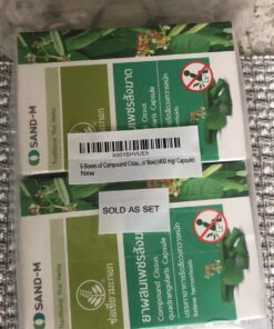 SANDM 6 Boxes of Compound Cissus quadrangularis, Traditional Thai Herbs, Relieve Hemorrhoids. (10 Capsules/ Box) (480 mg/ Capsule) 20 71LckhUqERL