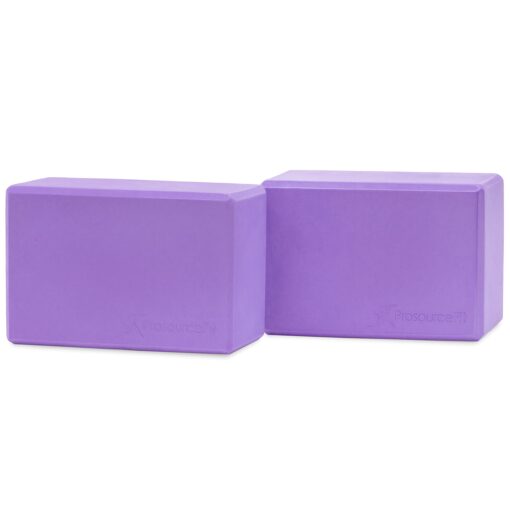 ProsourceFit Foam Yoga Blocks Purple Large/9 x 6-Inch