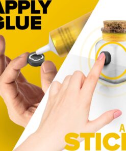 X-Bet Magnet Ceramic Magnets - Round Disc - Flat Circle Magnets Bulk for Crafts, Science & Hobbies - Perfect for Refrigerator, Whiteboard, Fridge and Science Experiments 100 PCs 30 71LdP HS2BL 1