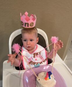 Mud Pie First Birthday Cake Topper Glitter Princess 21 71LdPbyIPAL