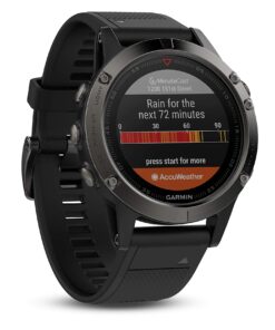 Garmin fēnix 5, Premium and Rugged Multisport GPS Smartwatch, Slate Gray/Black Band, 47 MM Watch Only Slate Gray with Black Band 47mm 47 71Ldcl5wOUL
