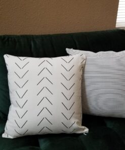 Woven Nook - Modern & Luxurious 18" x 18" Decorative Leather Throw Pillow Covers - Durable Quality & Machine Washable - 100% Polyester Faux Leather - Amaro Design - 4 Pack 18 x 18-Inch Amaro - Black, White, Tan, Grey, Brown, Neutral 31 71LdsNd163L 3