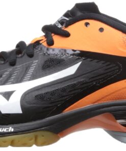 Mizuno Women's Wave Lightning Z2 Volleyball Shoe 12 Women/9.5 Men Black/Orange 15 71LeIc4wZmL