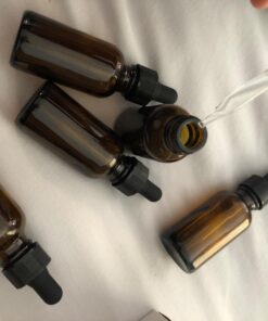 Yesker Amber Glass Bottles for Essential Oils with Glass Eye Dropper 30 ml (1oz) for Essential Oils, Chemistry Lab Chemicals, Colognes & Perfumes- Pack of 6 6 Pack 25 71Leauo3AL