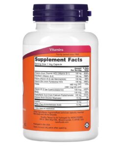 Alternative view of NOW Supplements, Vitamin B-100, Energy Production*, Nervous System Health*, 100 Veg Capsules 100 Count (Pack of 1) Standard Packaging