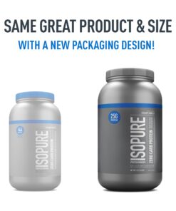Isopure Protein Powder, Creamy Vanilla Whey Isolate with Vitamin C & Zinc for Immune Support, 25g Protein, Zero Carb & Keto Friendly, 44 Servings, 3 Pounds (Packaging May Vary) 44 Servings (Pack of 1) 39 71Lf1XEYgjL