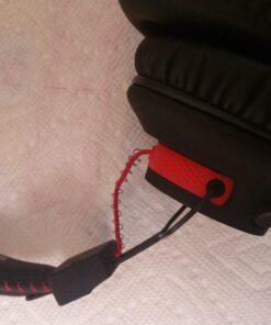 Avantree Audition - Bluetooth Over-Ear Headphones with Long-Lasting Durable Build, Built-in Mic, 40h Battery Life and Wireless or Wired Modes for Phone, PC & Laptop Black, Red 37 71LfHty5bL