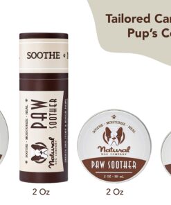 Natural Dog Company Paw Soother Balm, 2 oz. Tin, Dog Paw Cream and Lotion, Moisturizes & Soothes Irritated Paws & Elbows, Protects from Cracks & Wounds 2oz Tin 28 71Lg2yGwEvL 2