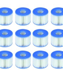 Intex 6 x 29001E B00PUZW3N2 PureSpa Type S1 Easy Set Pool Cartridges Filters | 2, 12 Count (Pack of 1), Blue 12 Count (Pack of 1)