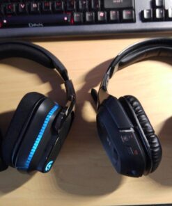 Logitech G933 Artemis Spectrum – Wireless RGB 7.1 Dolby and DTS Headphone Surround Sound Gaming Headset – PC, PS4, Xbox One, Switch, and Mobile Compatible – Advanced Audio Drivers – Black 40 71LhaX2MKsL