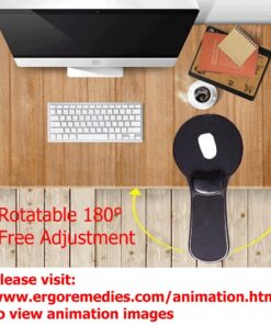 Prime Computer réglable Wrist Rest Accoudoir - Bureau et président Dual Purpose Attachable Home & Office Computer Arm Support - Tapis de souris ergonomique Conçu bras support bureau Extender 15 71Li O7DrUL