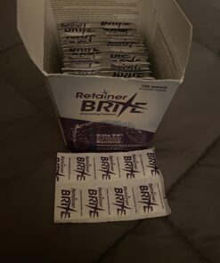 Retainer Brite - Retainer Cleaner Tablets for Invisalign, Mouth Guard Cleaner, Night Guard Cleaner and More. Cleaning Tablets for Ultrasonic Cleaners. 120 Tablets - 4 Month Supply. Made in USA 35 71LiFRrfwXL